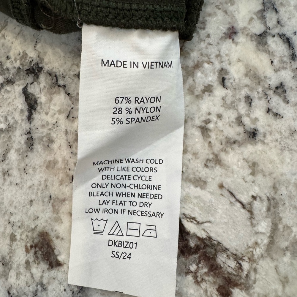 Quince Olive Ultra-Stretch Ponte Kick Flare Pants | Size S | Pull-On - Picture 8 of 9